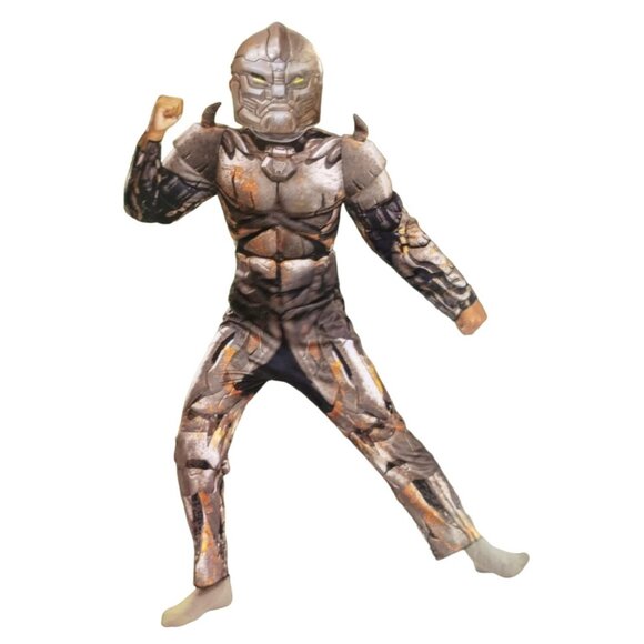 Disguise Boys M(8) Transformers Rhinox Halloween Costume With Jumpsuit and Mask - Picture 1 of 11